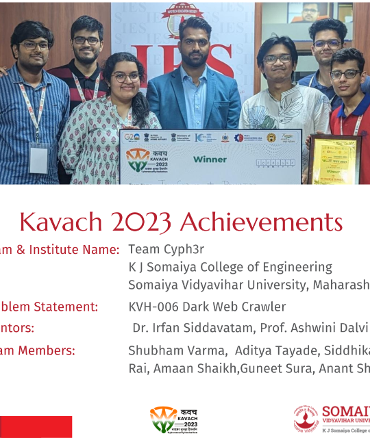 KAVACH 2023 -TEAM CYPH3R Emerging As WINNER IN KAVACH 2023 – National ...